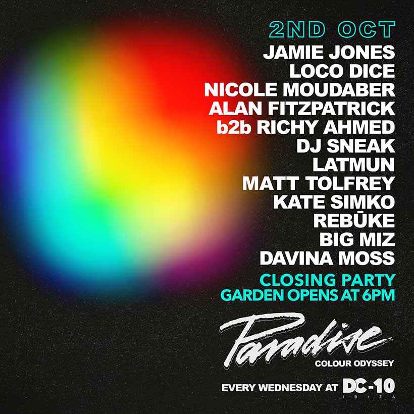 2019 Paradise Ibiza closing party